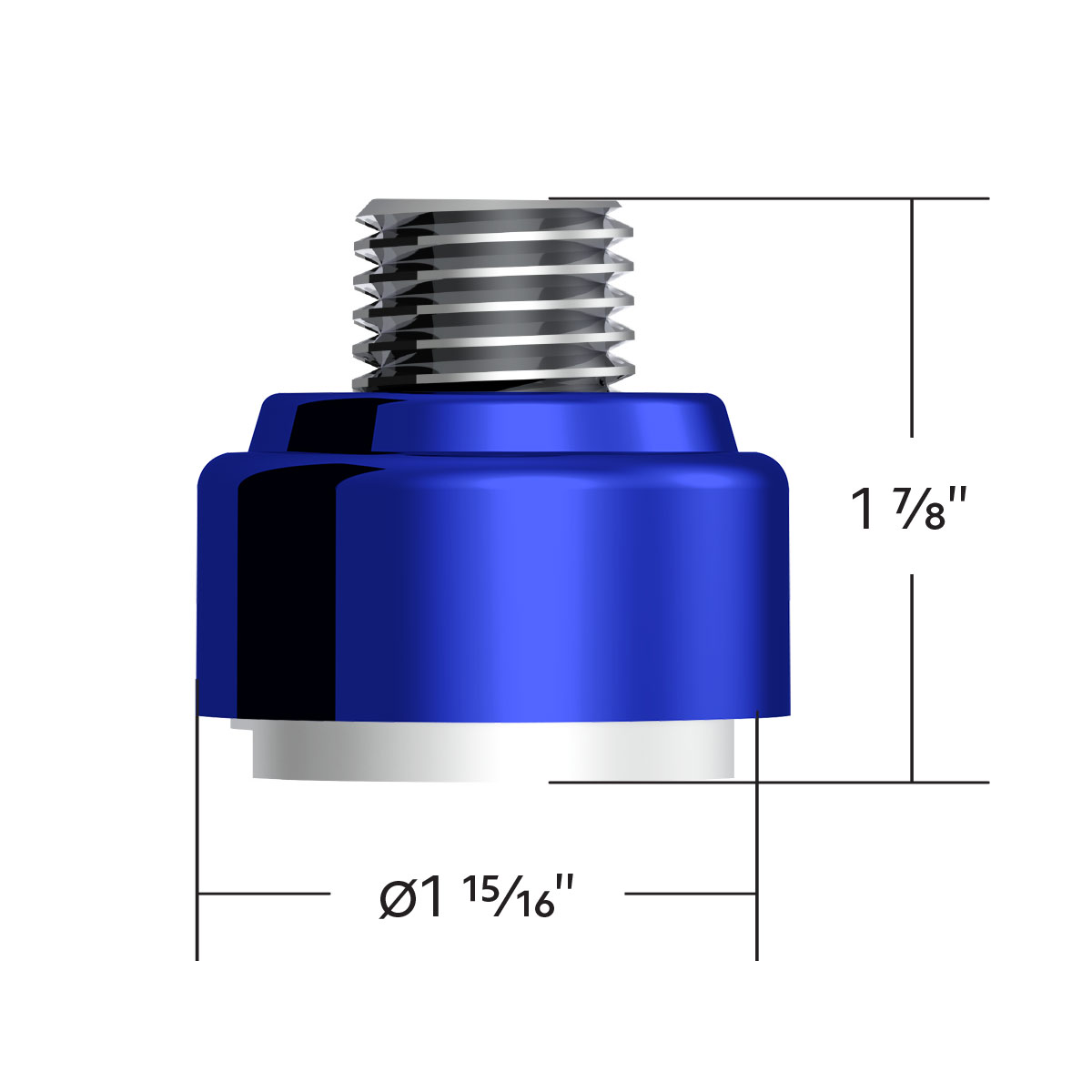 M30X3.5 Thread-On Gearshift Adapter W/LED Mount For Eaton-Fuller 9/10 Speed -Indigo Blue - Thumbnail 4
