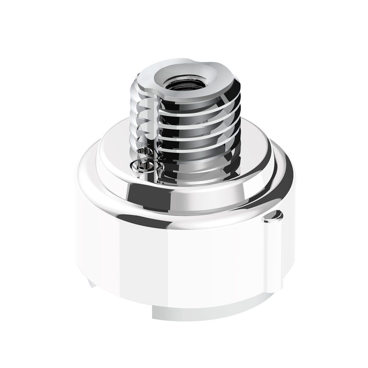 M30X3.5 Thread-On Gearshift Adapter W/LED Mount For Eaton-Fuller 9/10 Speed -Pearl White