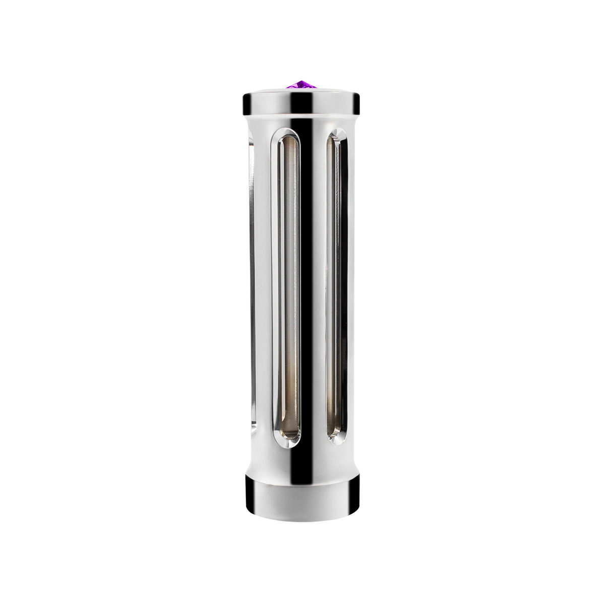 M30X3.5 Thread-On Sonoma Style Gearshift Knob-Purple Crystal/Chrome - Thumbnail 3