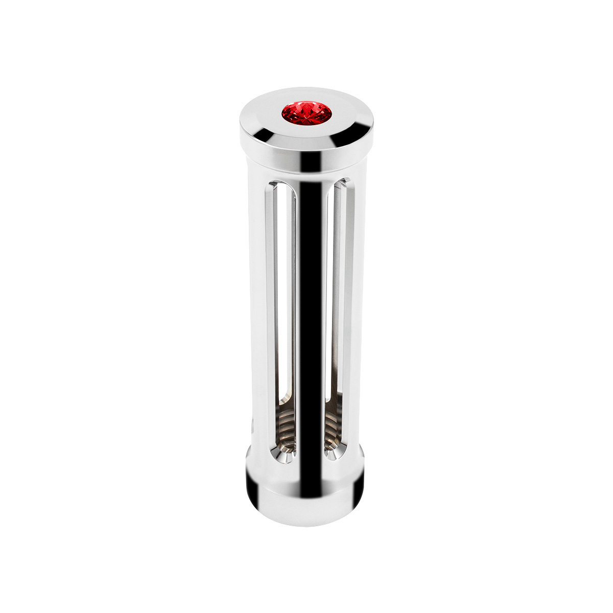 M30X3.5 Thread-On Sonoma Style Gearshift Knob-Red Crystal/Chrome - Thumbnail 6