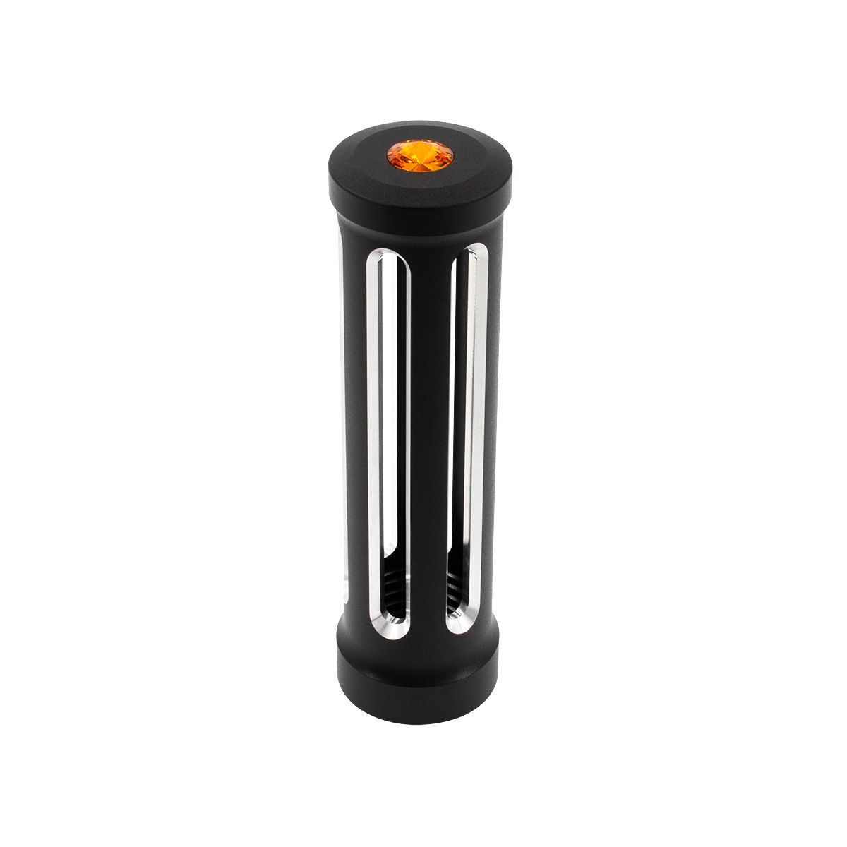 M30X3.5 Thread-On Sonoma Style Gearshift Knob-Amber Crystal/Matte Black