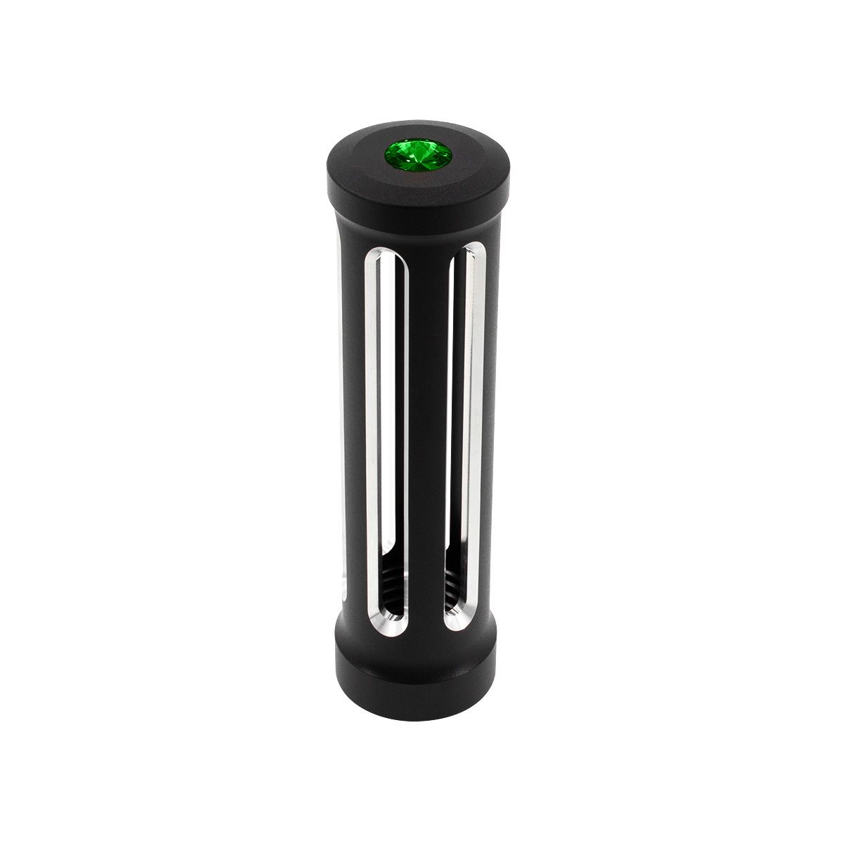 M30X3.5 Thread-On Sonoma Style Gearshift Knob-Dark Green Crystal/Matte Black