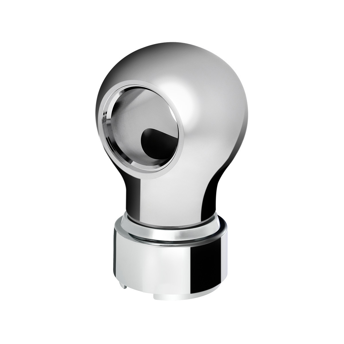 Thread-On Charlotte Style Gearshift Knob With 9/10 Speed Adapter-Chrome - Thumbnail 5