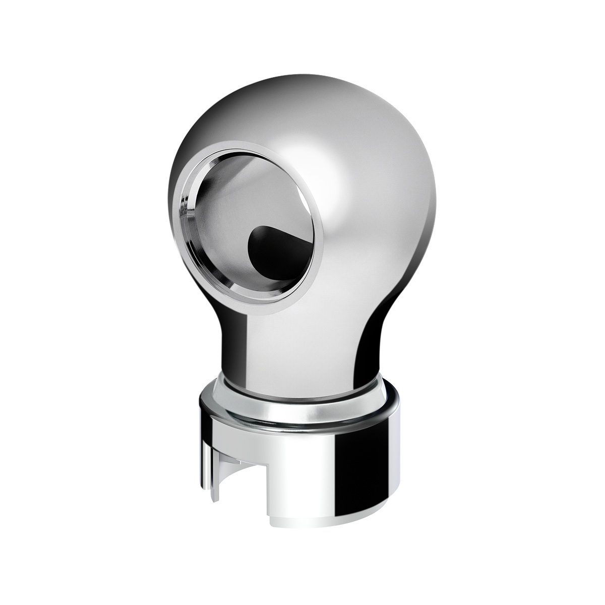 Thread-On Charlotte Style Gearshift Knob With 13/15/18 Speed Adapter-Chrome - Thumbnail 5