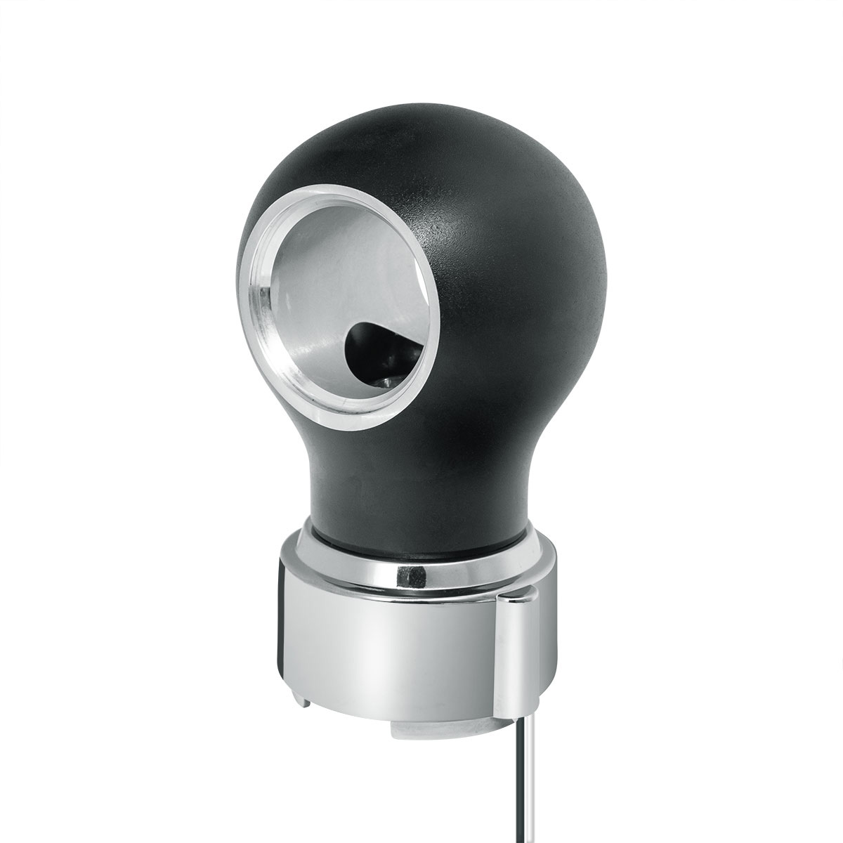 Thread-On Matte Black Charlotte Style Gearshift Knob With LED 9/10 Speed Adapter-White LED - Thumbnail 2