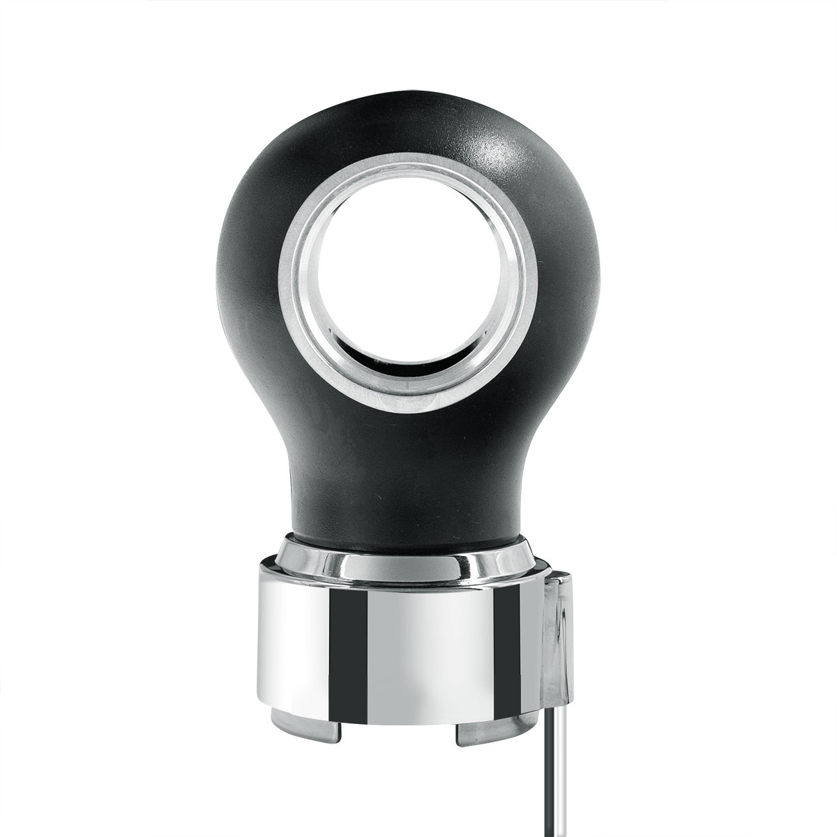 Thread-On Matte Black Charlotte Style Gearshift Knob With LED 9/10 Speed Adapter-White LED - Thumbnail 4