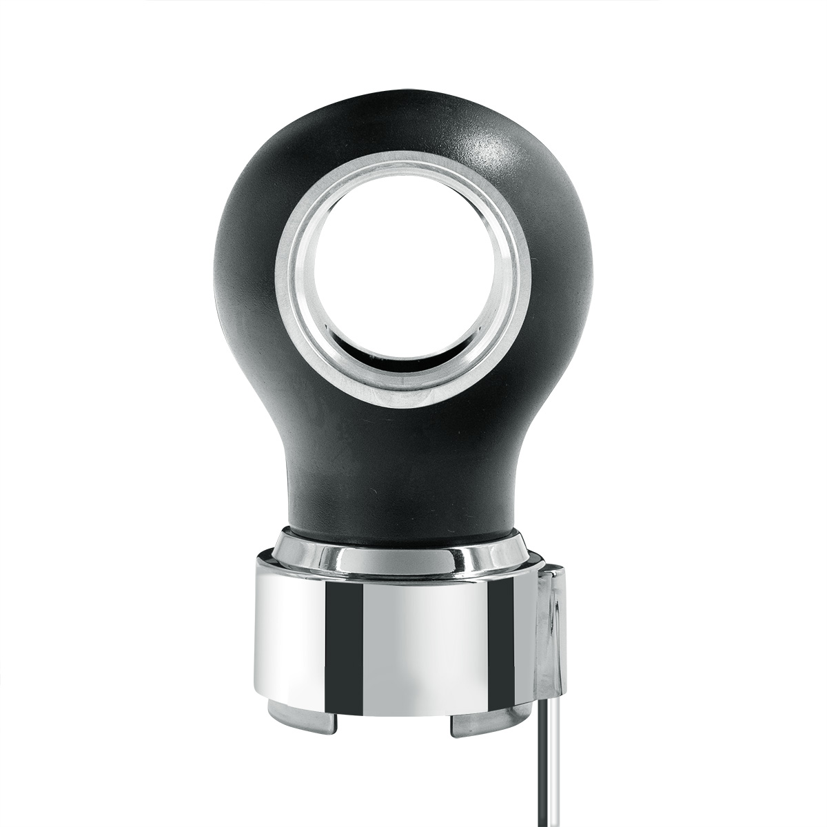 Thread-On Matte Black Charlotte Style Gearshift Knob With LED 9/10 Speed Adapter-Green LED - Thumbnail 4