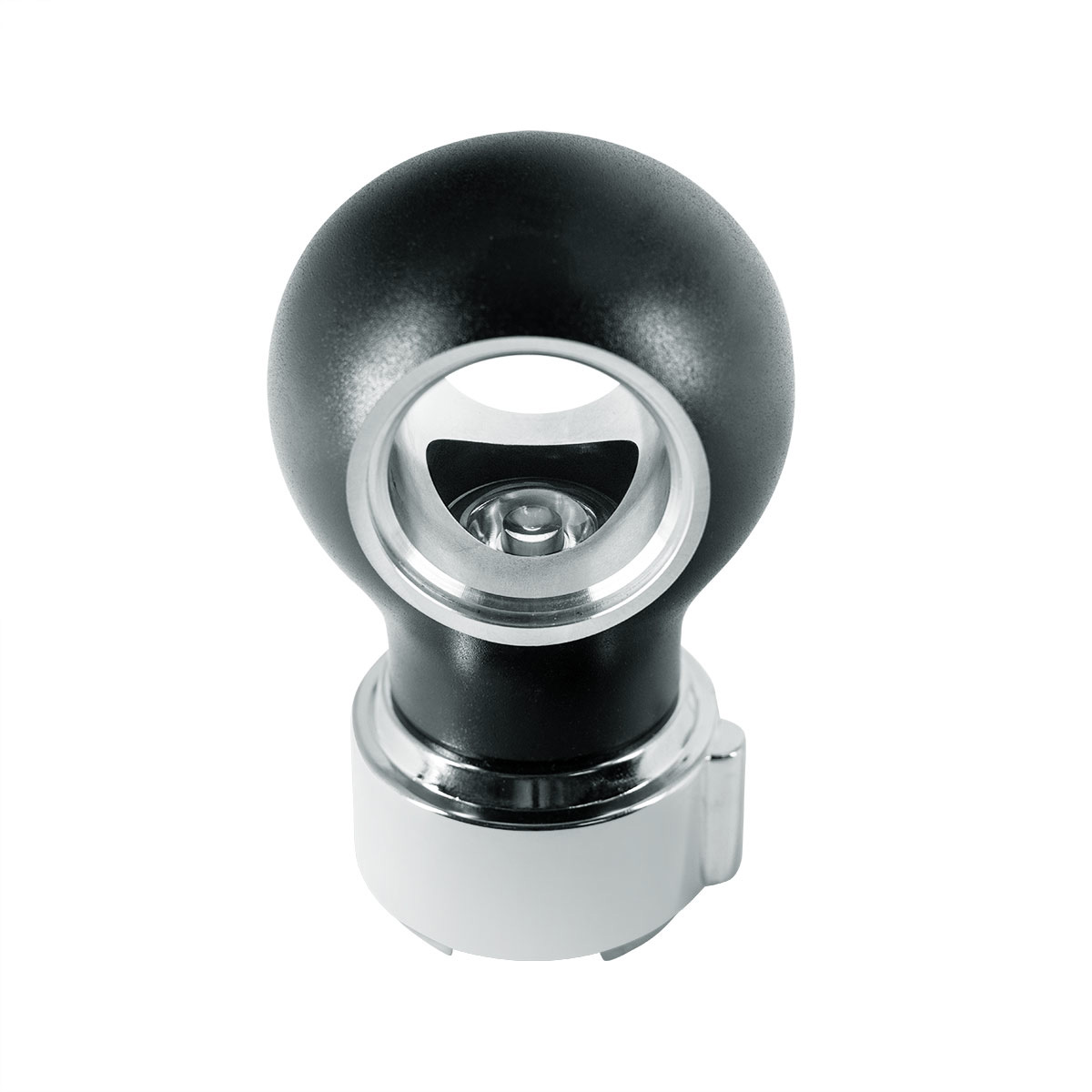 Thread-On Matte Black Charlotte Style Gearshift Knob With LED 9/10 Speed Adapter-Red LED - Thumbnail 6