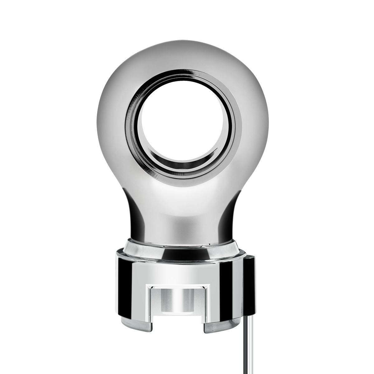 Thread-On Chrome Charlotte Style Gearshift Knob With LED 13/15/18 Speed Adapter-Red LED - Thumbnail 4