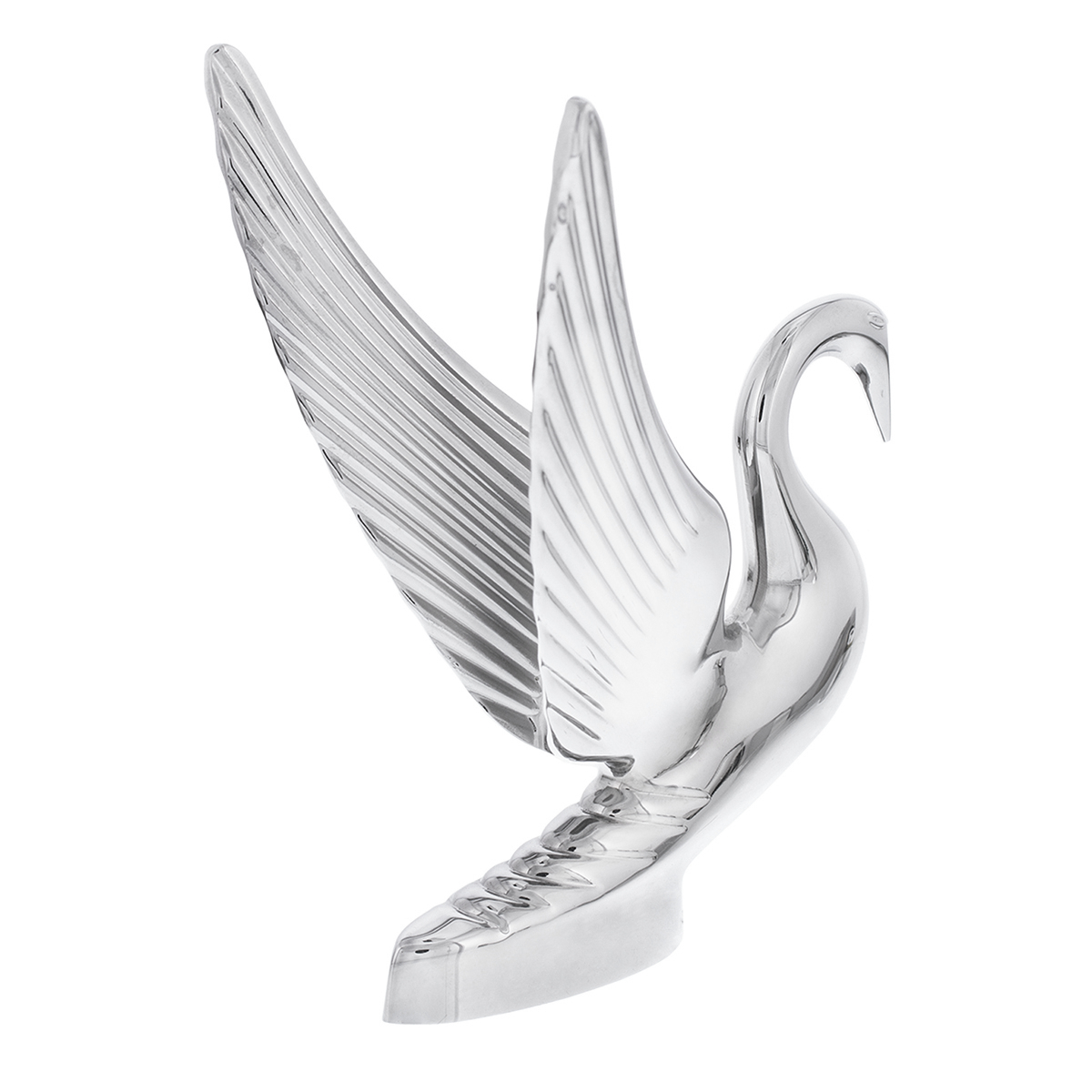 Die-Cast Swan Hood Ornament - Chrome - Thumbnail 3
