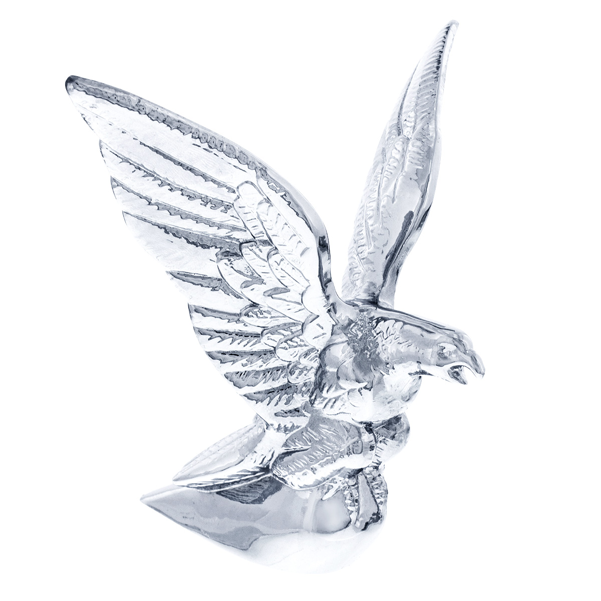 Die-Cast American Eagle Hood Ornament - Chrome - Thumbnail 3