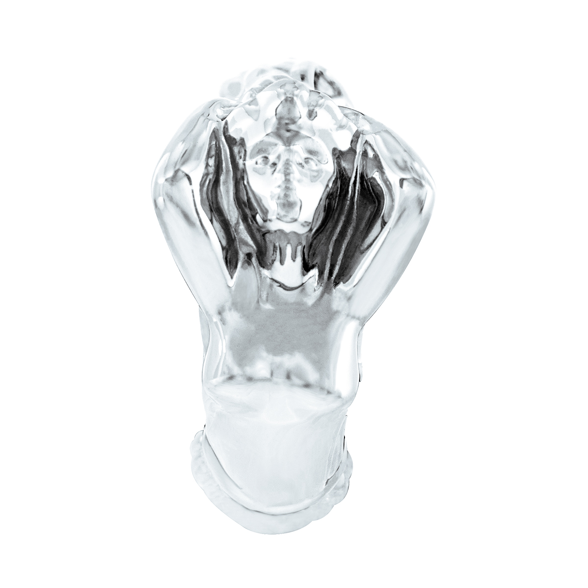 Die-Cast Flying Goddess Hood Ornament - Chrome - Thumbnail 4