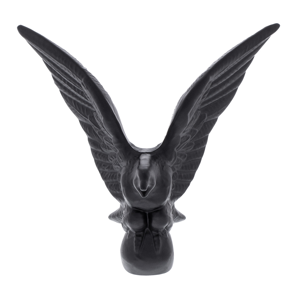 Die-Cast American Eagle Hood Ornament - Matte Black - Thumbnail 2