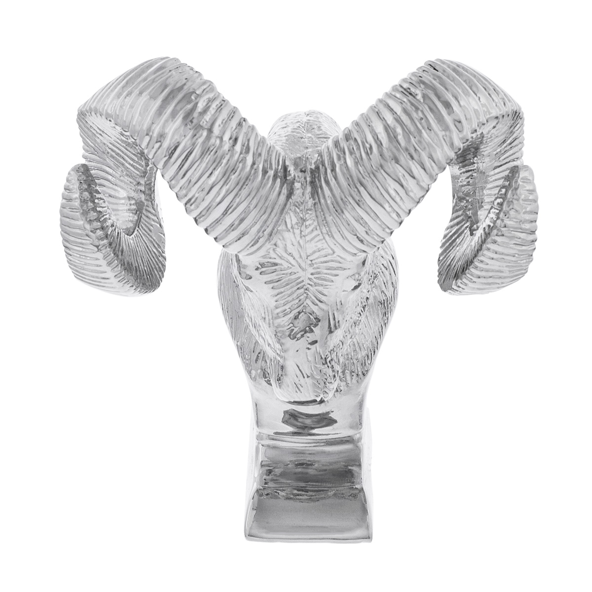 Die-Cast Bighorn Hood Ornament - Chrome - Thumbnail 2