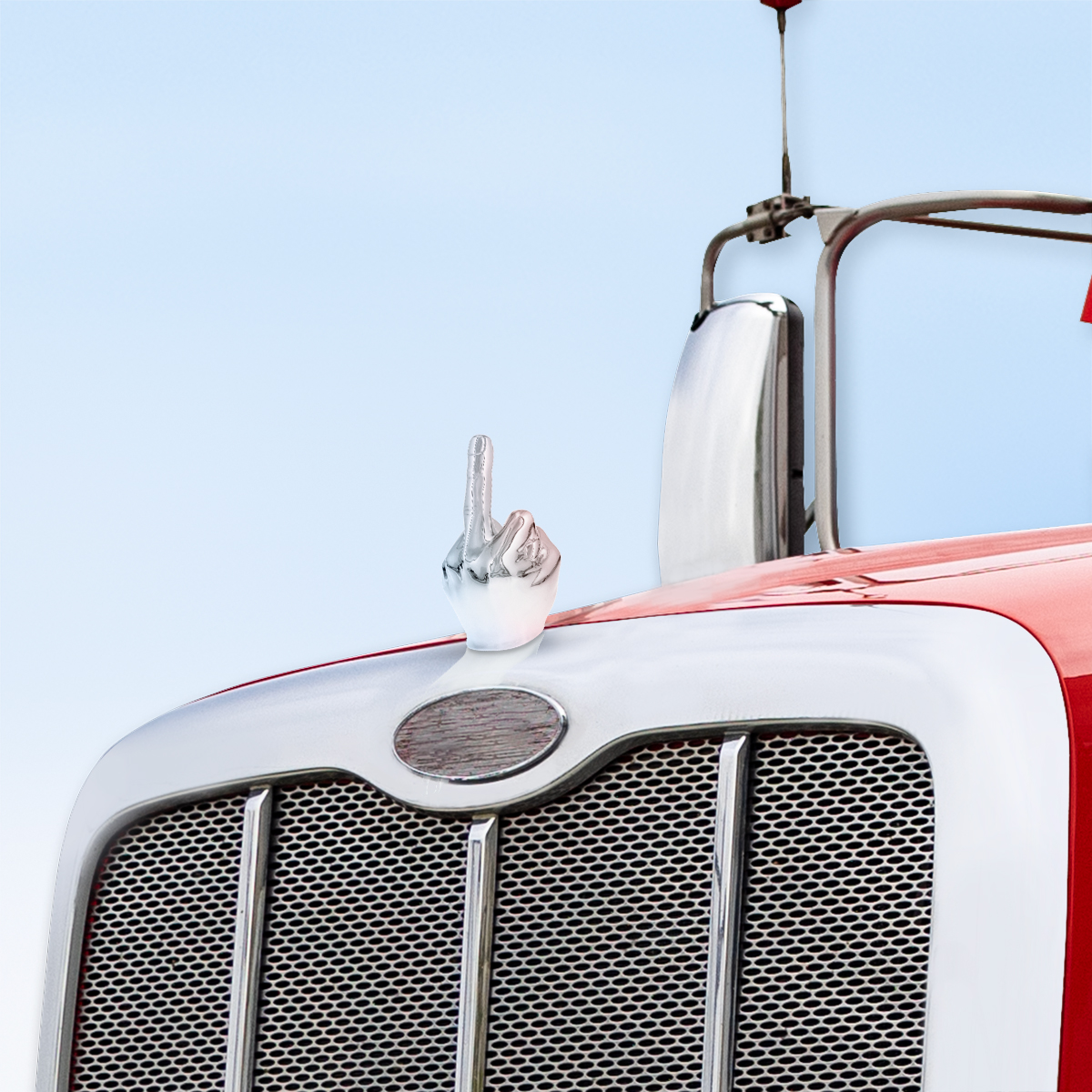 Finger Hood Ornament-Chrome - Thumbnail 9