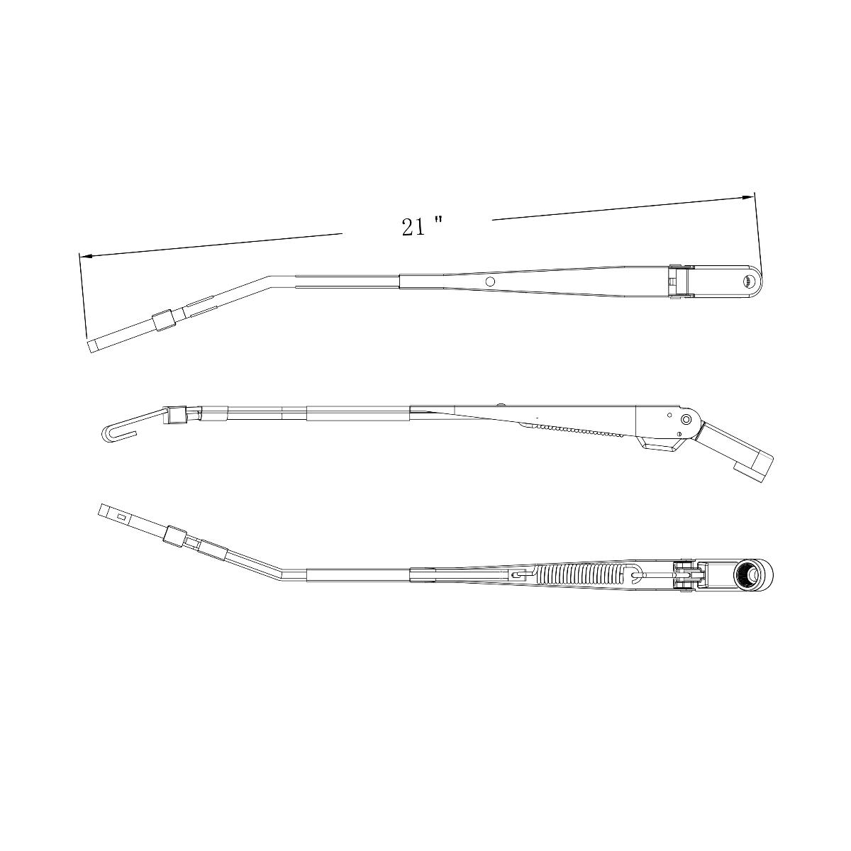 Wiper Arm Assembly For 2012-2018 Peterbilt 587 - Thumbnail 6