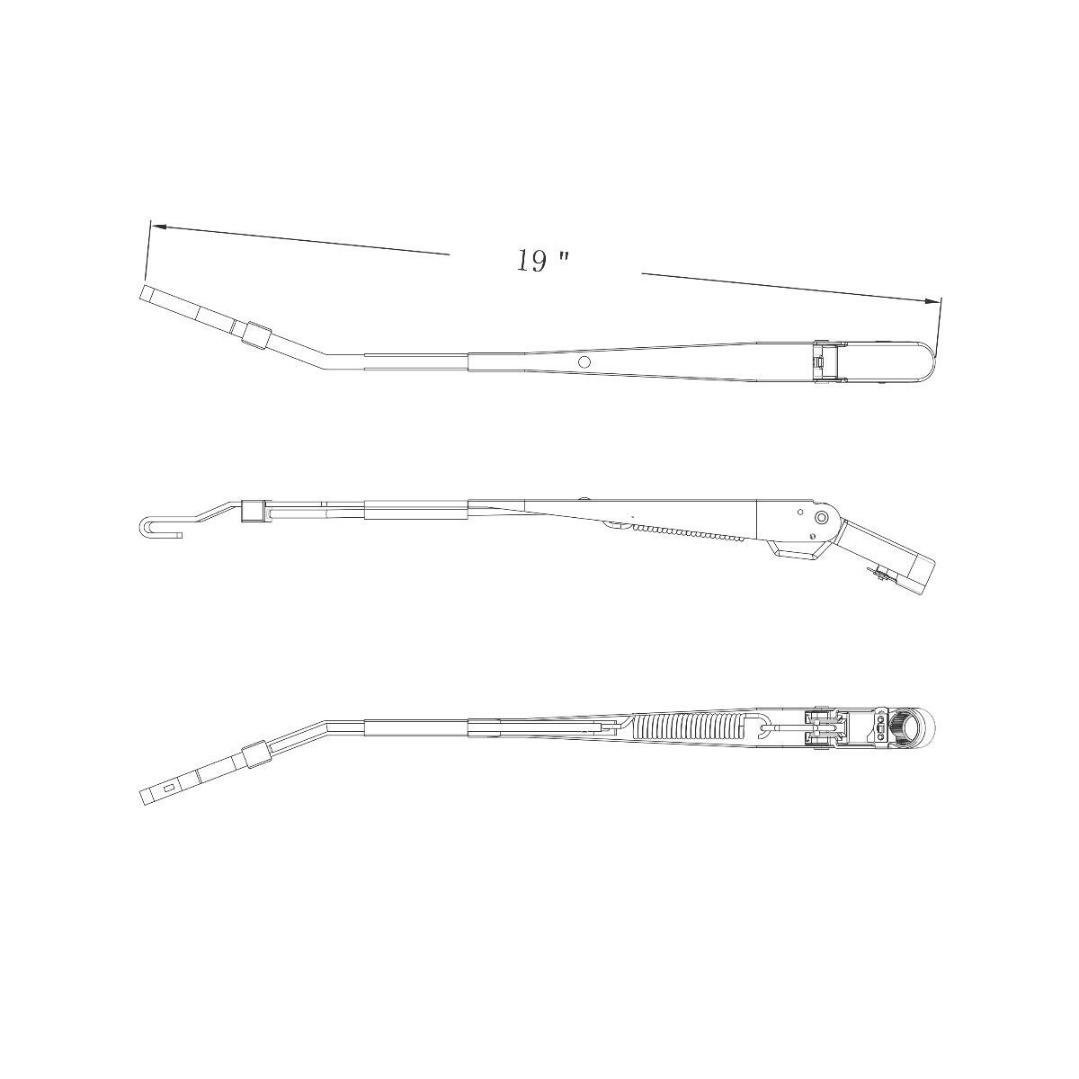 Wiper Arm Assembly For Kenworth T800 (2006-2012) & T660 (2008-2012)-Driver - Thumbnail 7