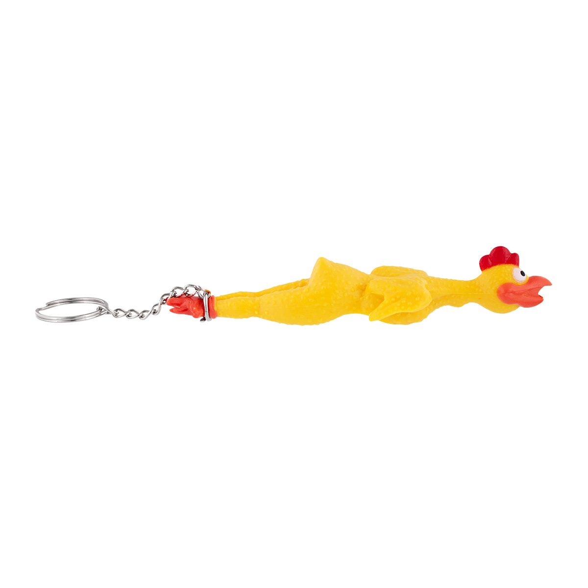Rubber Chicken Novelty Keychain - Thumbnail 2