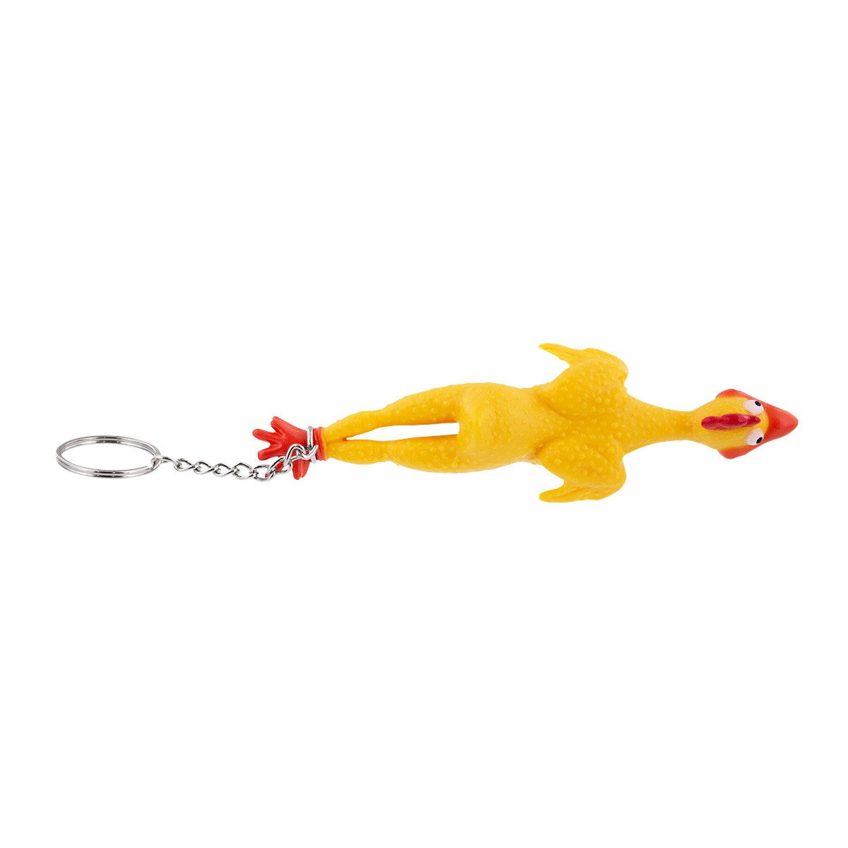 Rubber Chicken Novelty Keychain - Thumbnail 3