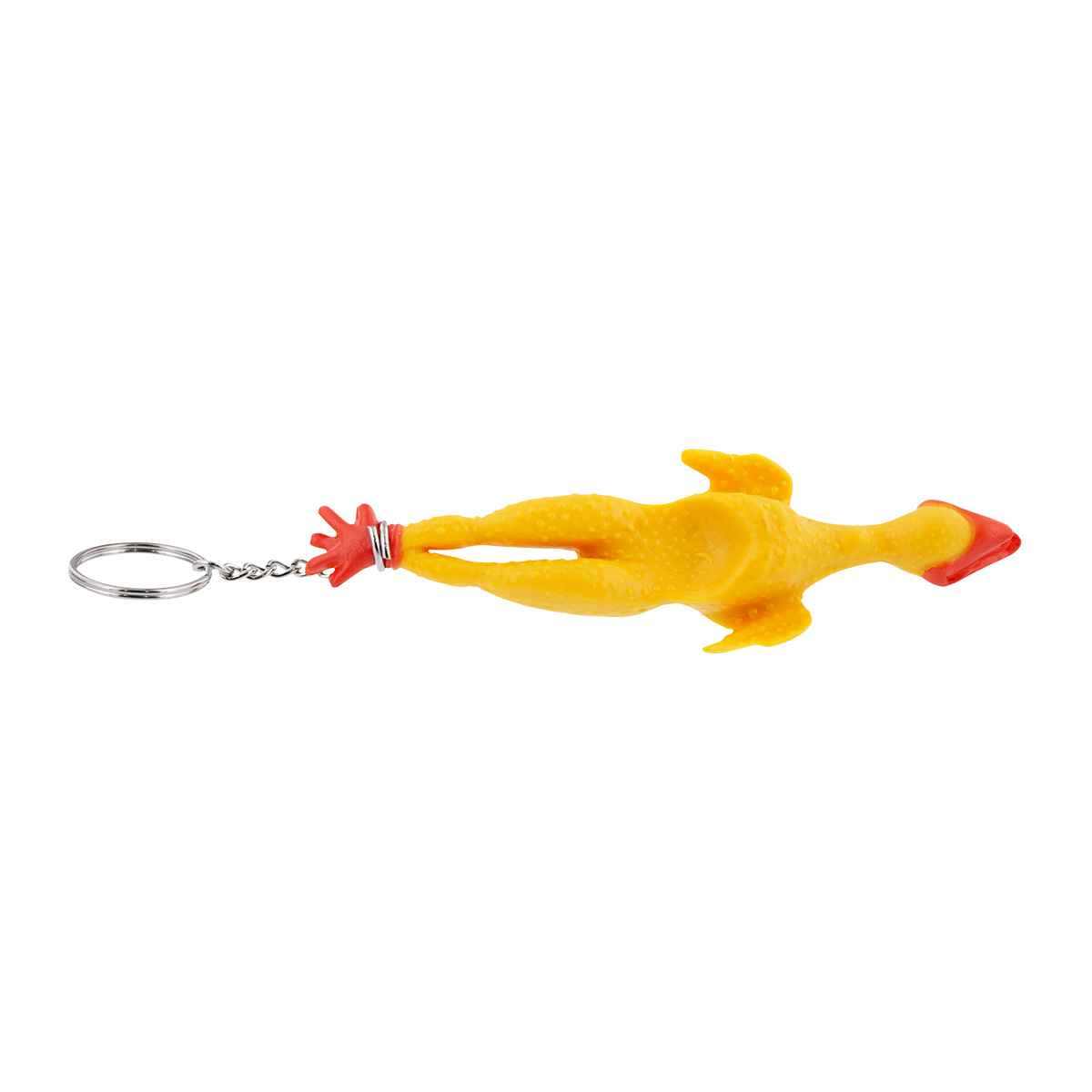 Rubber Chicken Novelty Keychain - Thumbnail 4