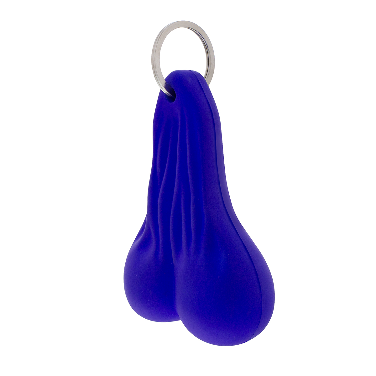 4-1/4" Stress Ballz Novelty Keychain - Blue - Thumbnail 2