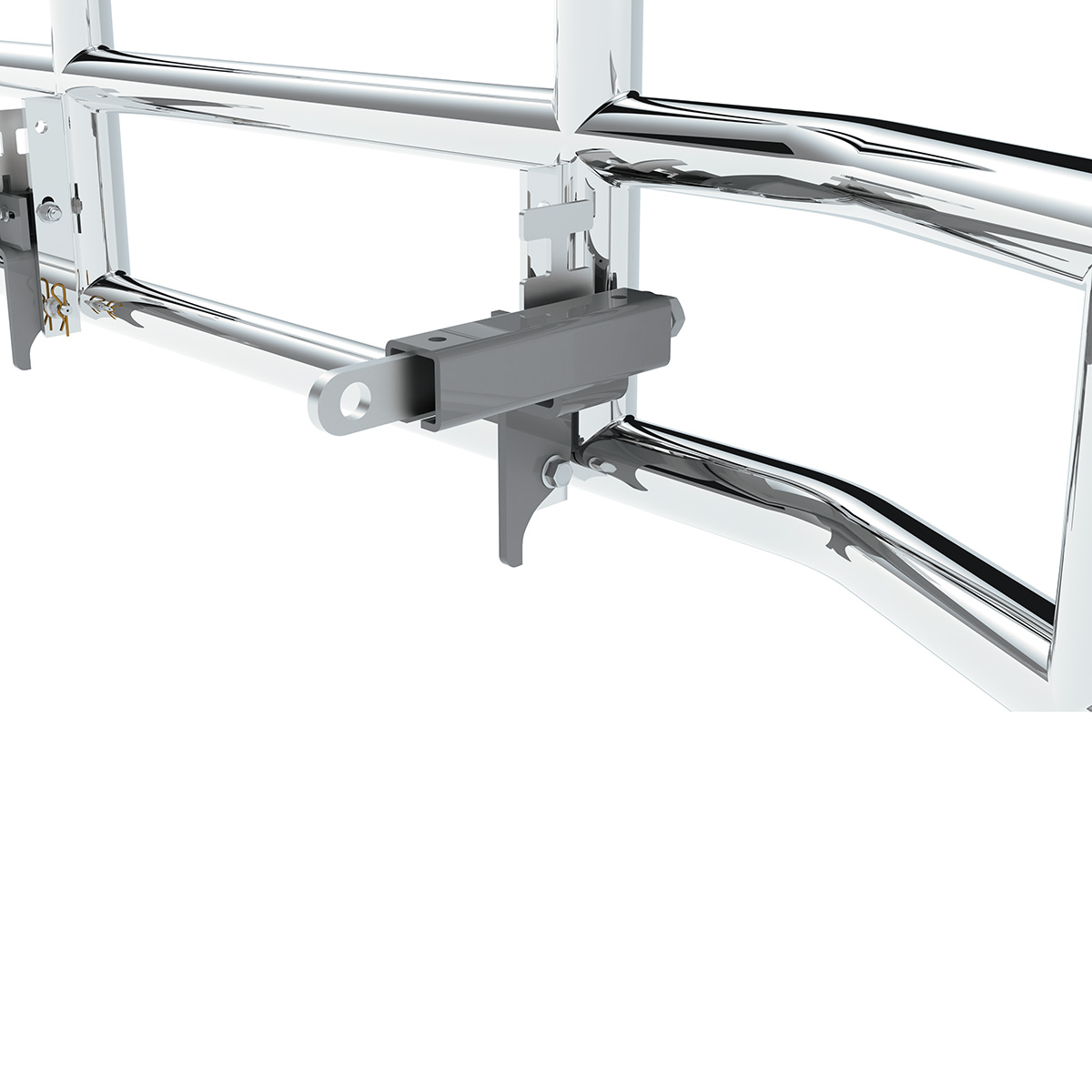 HighwayShield I10-304 Stainless Steel Grille Guard & Bracket Kit For 2022-2025 PB 579 & KW T680 - Thumbnail 5