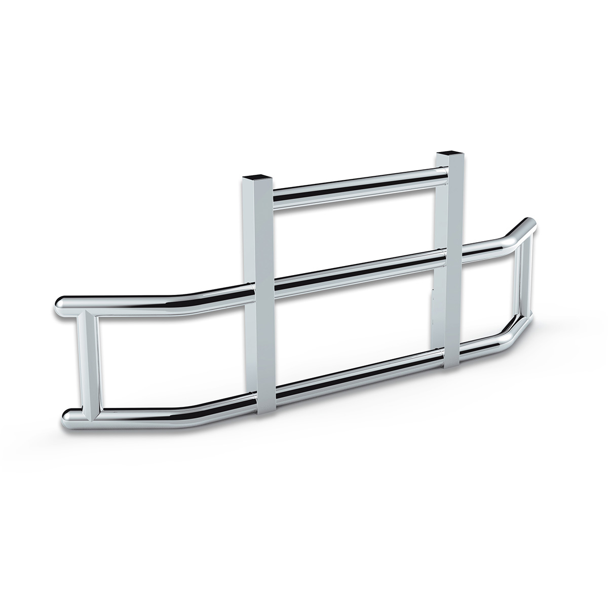 HighwayShield I25 R-304 Stainless Steel Grille Guard & Bracket Kit For 2012-2021 Peterbilt 579 - Thumbnail 2