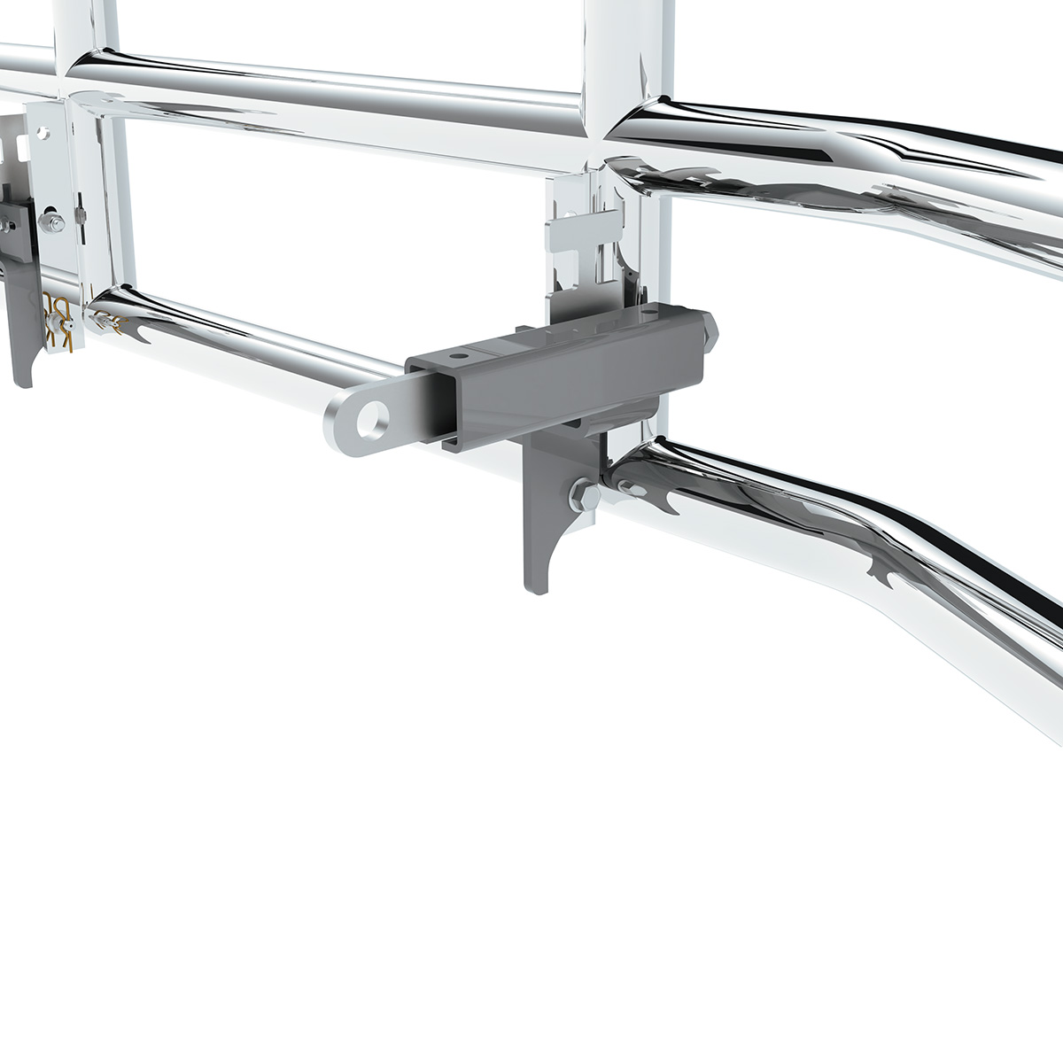 HighwayShield I20 R-304 Stainless Steel Grille Guard & Bracket Kit For 2022-2025 Peterbilt 579 & Kenworth T680 - Thumbnail 5