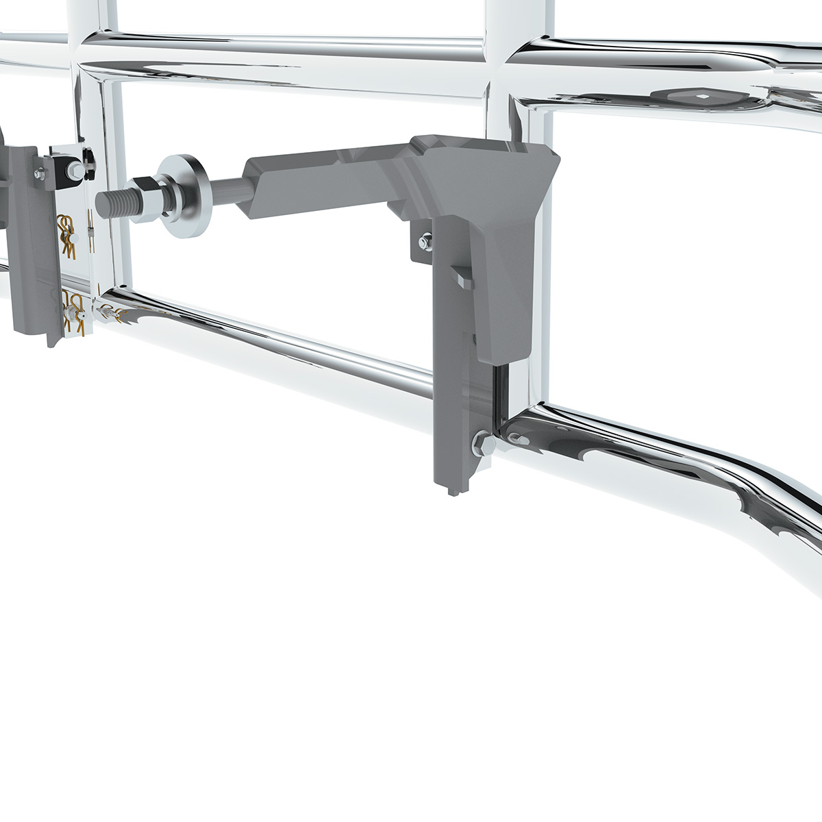 HighwayShield I30-304 Stainless Steel Grille Guard & Bracket Kit For 2018-2025 Freightliner Cascadia - Thumbnail 5