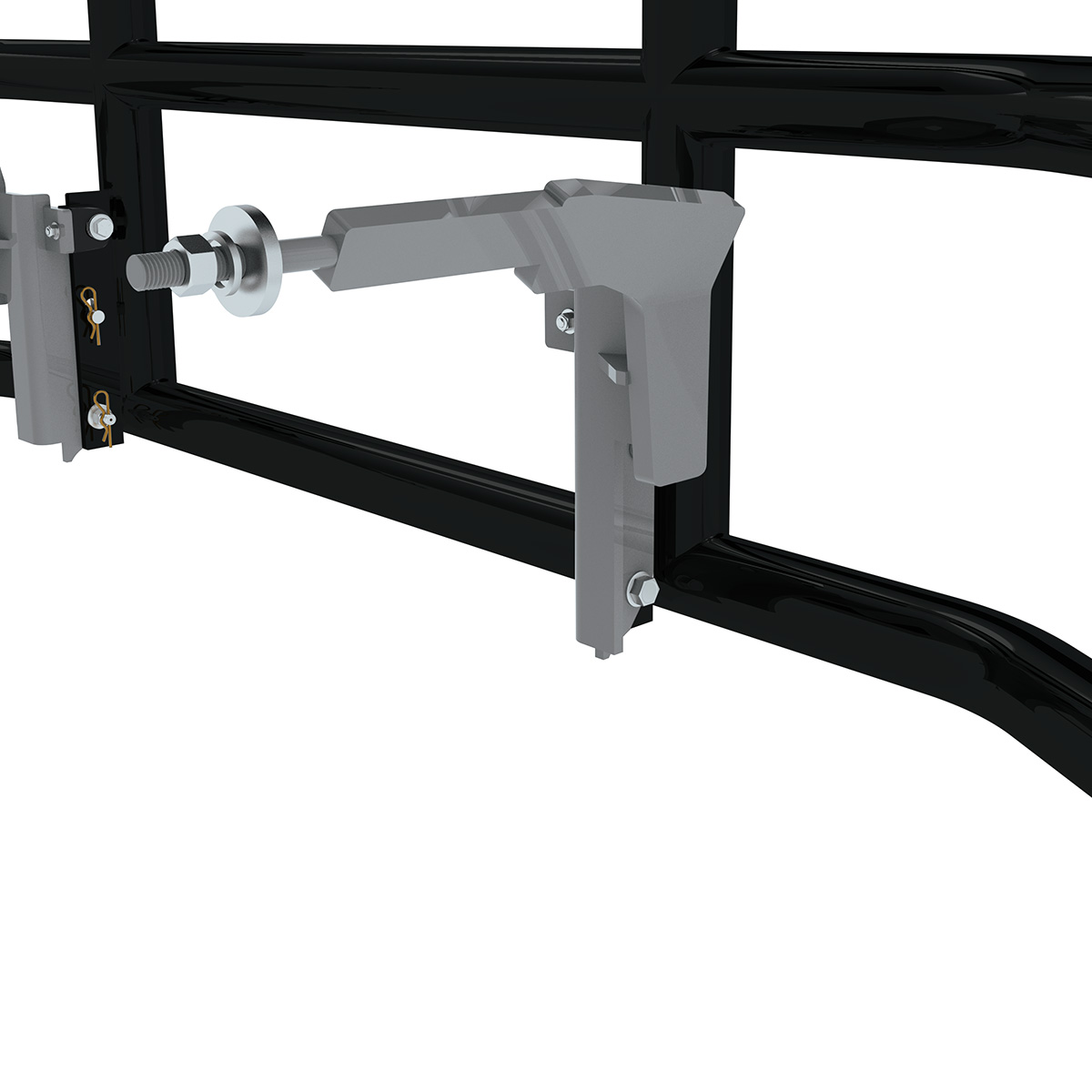 HighwayShield I15-Matte Black Grille Guard & Bracket Kit For 2018-2025 Freightliner Cascadia - Thumbnail 5