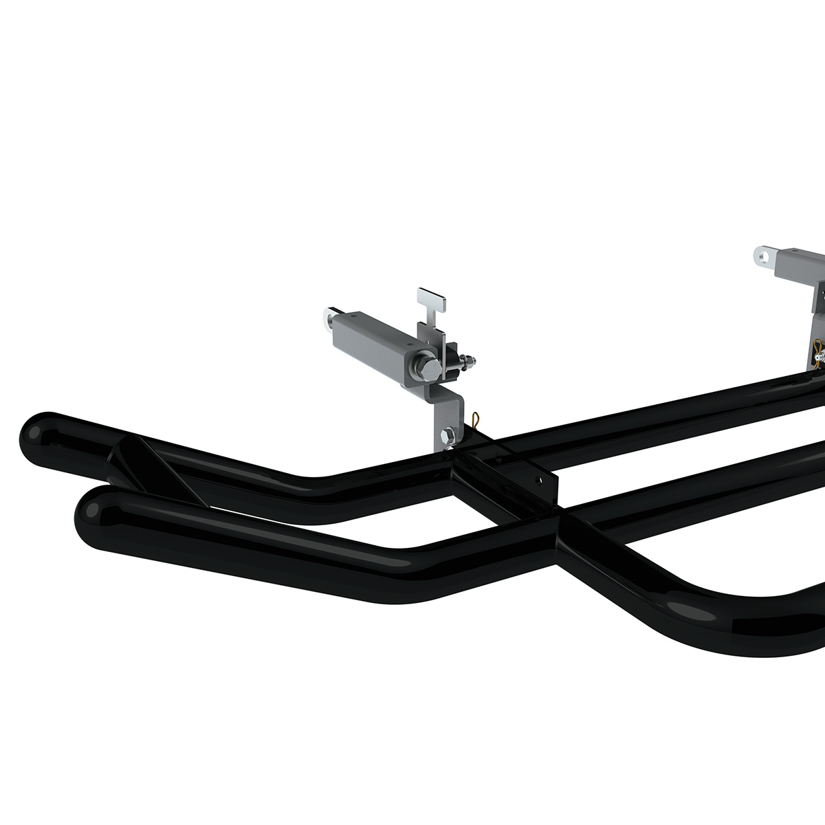 HighwayShield I15-Matte Black Grille Guard & Bracket Kit For 2022-2025 Peterbilt 579 & Kenworth T680 - Thumbnail 7