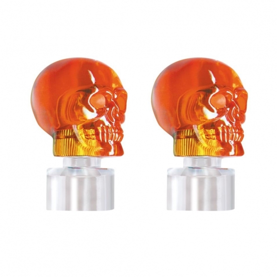 Skull Bumper Guide Top - Amber (2-Pack)