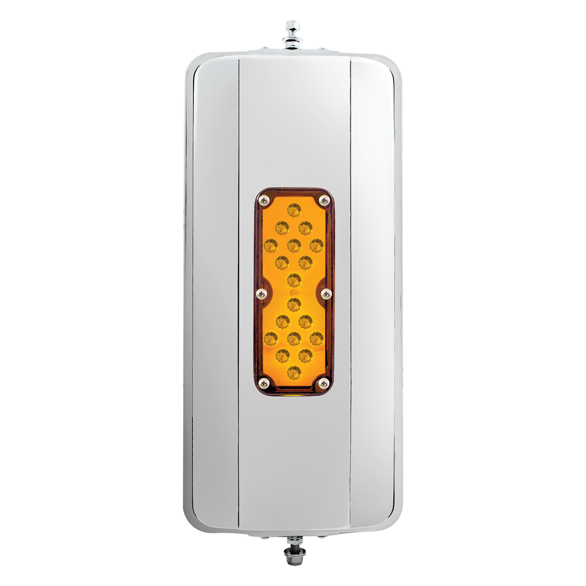 7" X 16" 18 LED 430 Stainless Steel West Coast Mirror - Non-Heated - Thumbnail 4