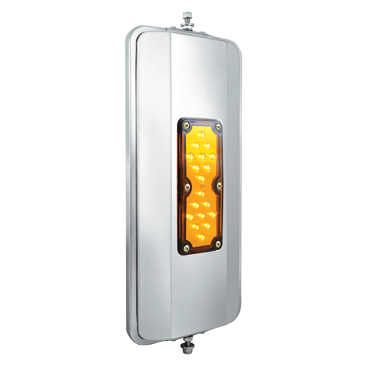 7" X 16" 18 LED 430 Stainless Steel West Coast Mirror - Heated - Thumbnail 10