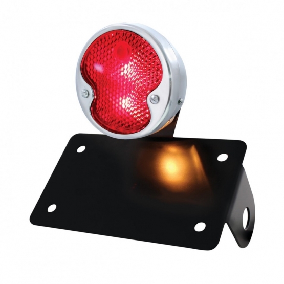 SS 1932 Ford Style Tail Light Assembly With Horizontal Mounting Bracket For Motorcycle