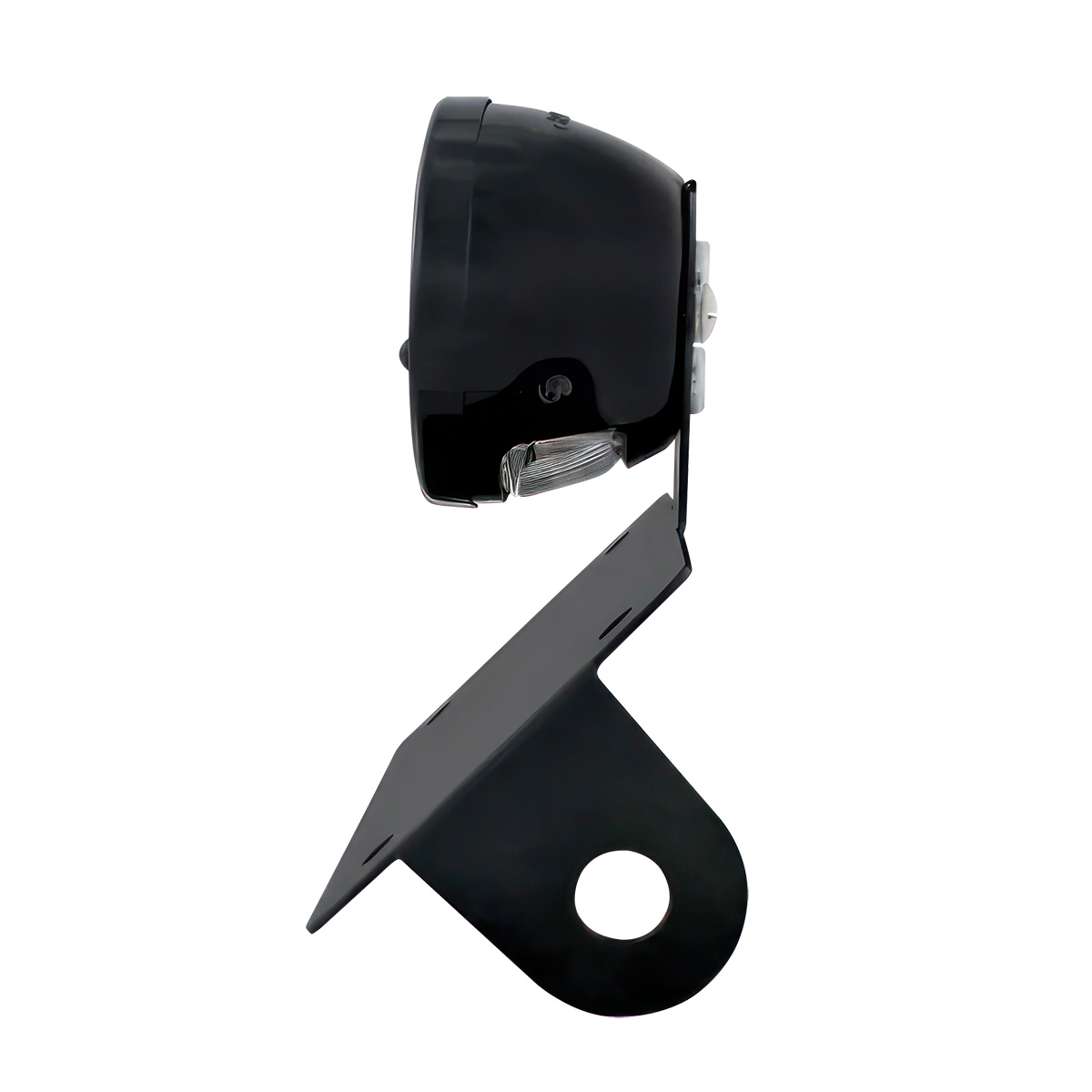 Black 1928 DUO Lamp & Blue Dot Style LED Tail Light Assembly With Horizontal Mounting Bracket For Motorcycle - Thumbnail 5