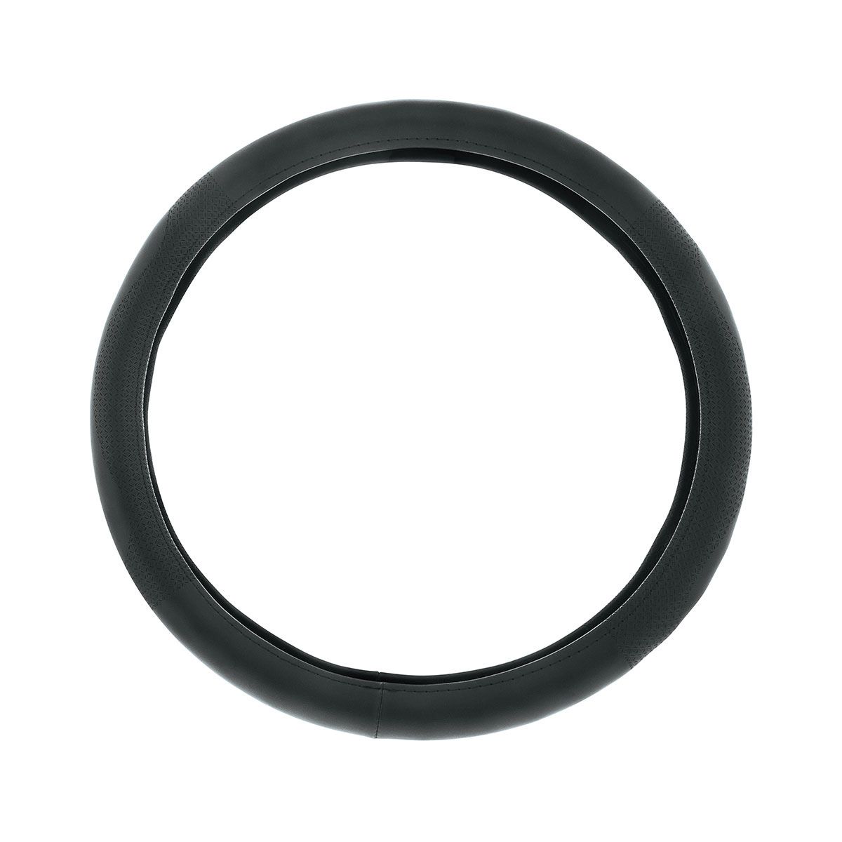 18" Leatherette Steering Wheel Cover-Black