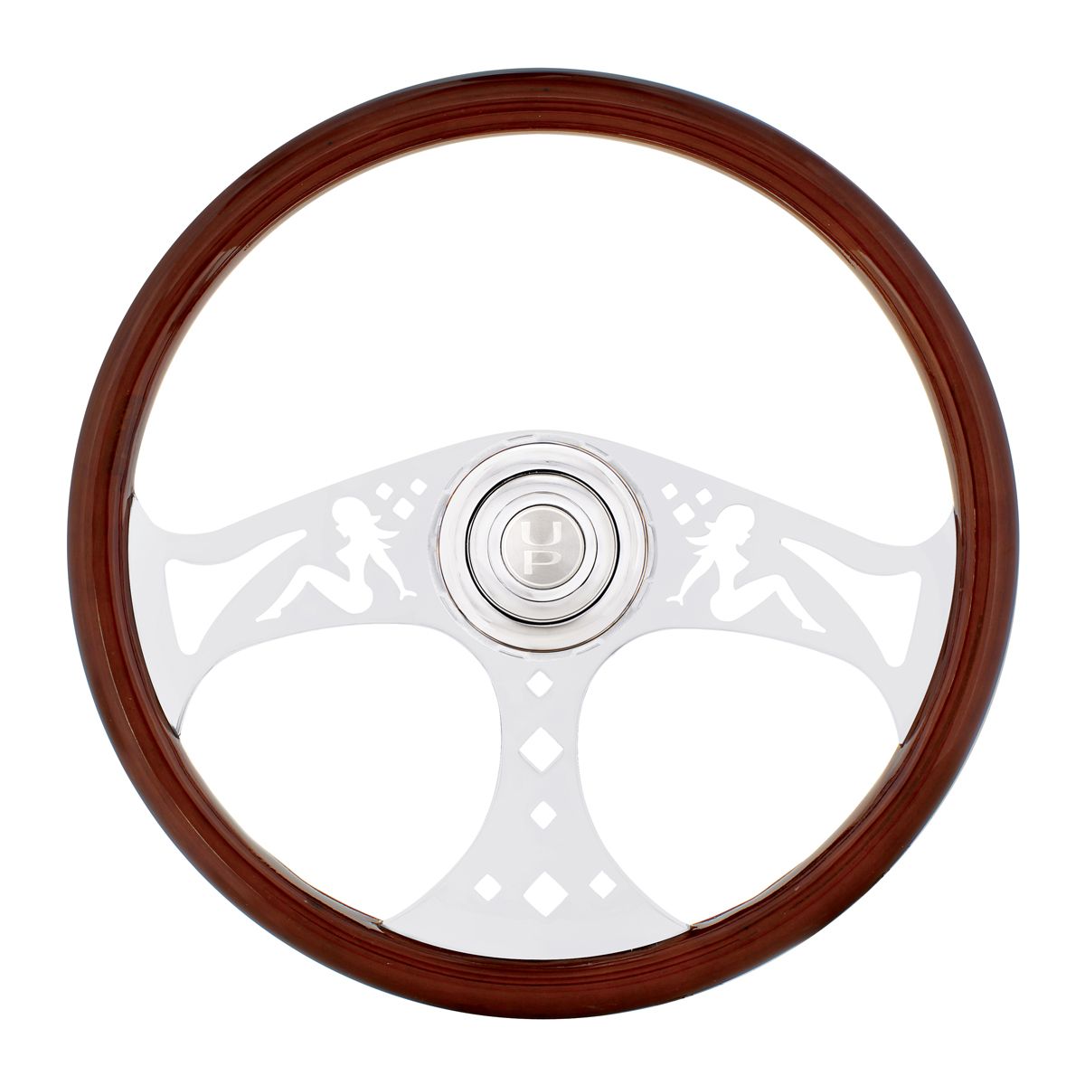 18" Lady Steering Wheel With Hub & Horn Kit  - Freightliner 1989-July 2006