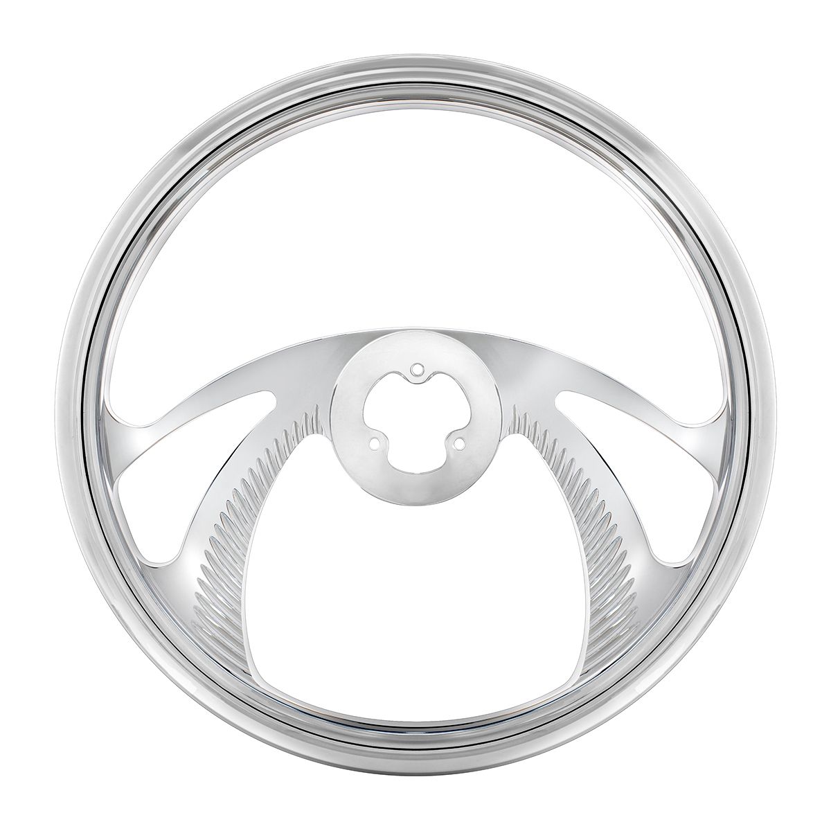 18" Chrome Aluminum "Scorpion" Style Steering Wheel
