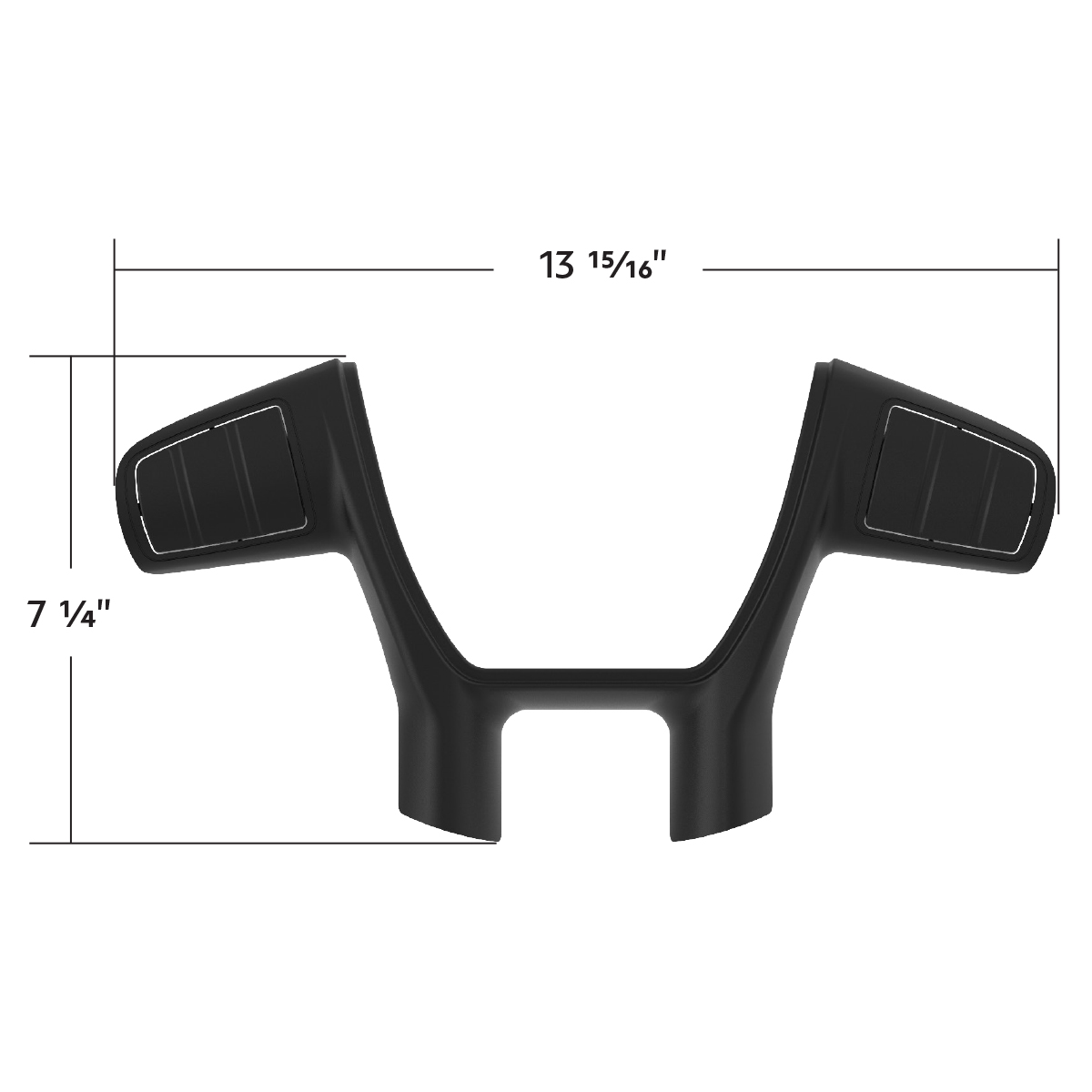 Plastic Trim For United Pacific YourGrip Peterbilt 579/Kenworth T680 Steering Wheel - Black - Thumbnail 6