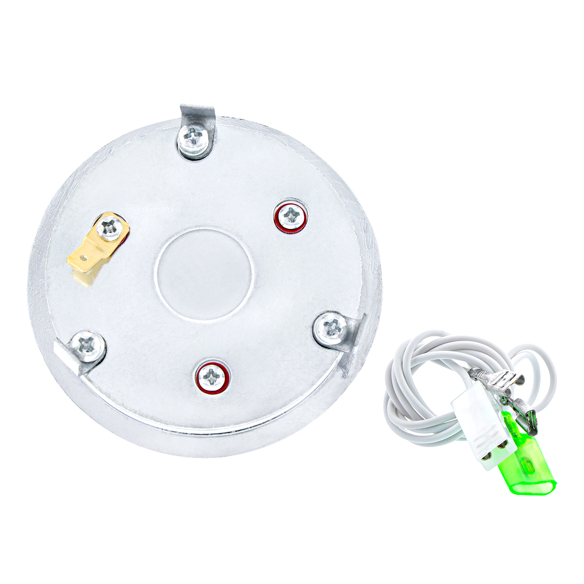 Chrome Aluminum Steering Wheel Horn Button With Metal Medallion, US Marine Corps - Thumbnail 3