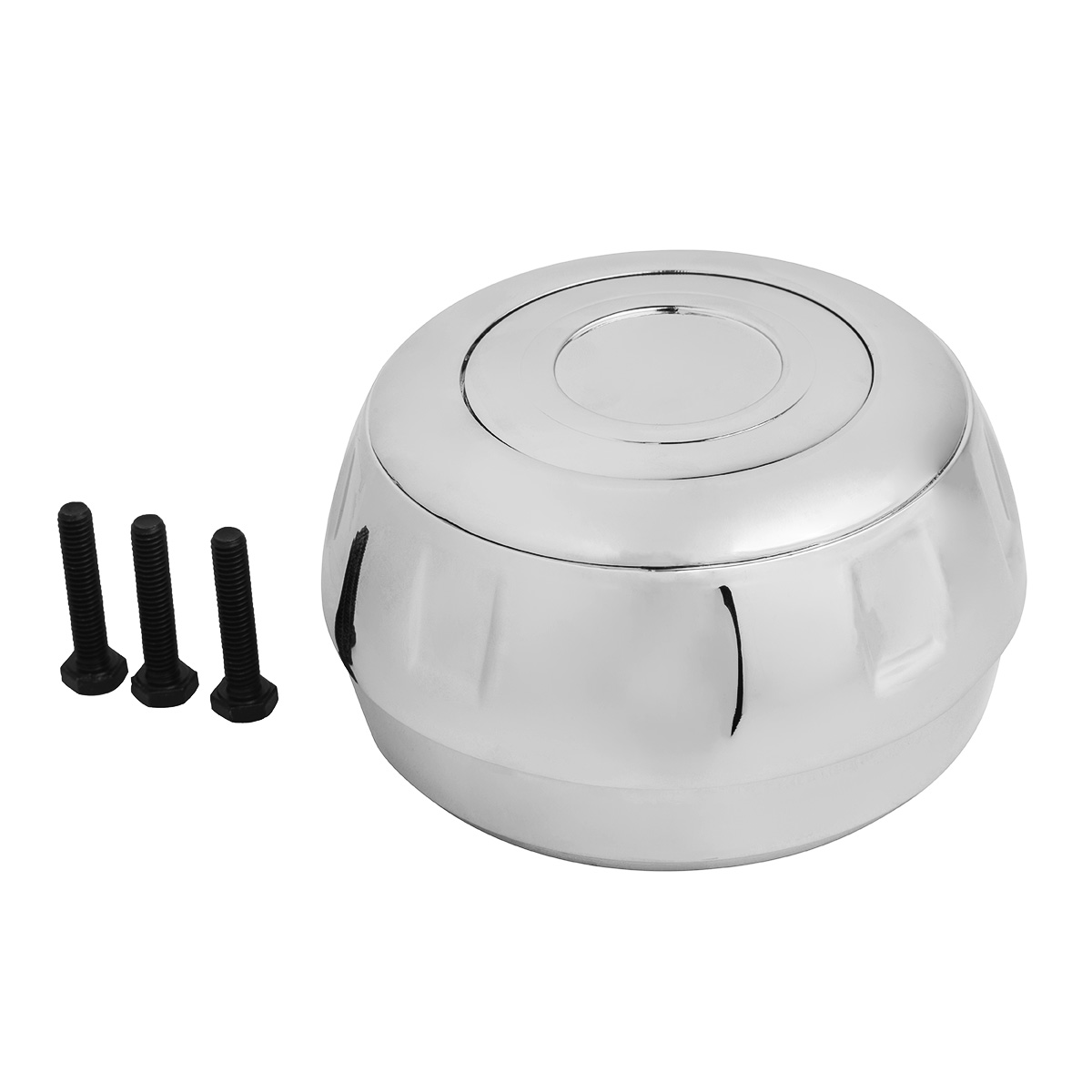 Chrome Steering Wheel Hub & Horn Button Kit For Peterbilt (1998-2005), & Kenworth (2001-2002) - Thumbnail 4