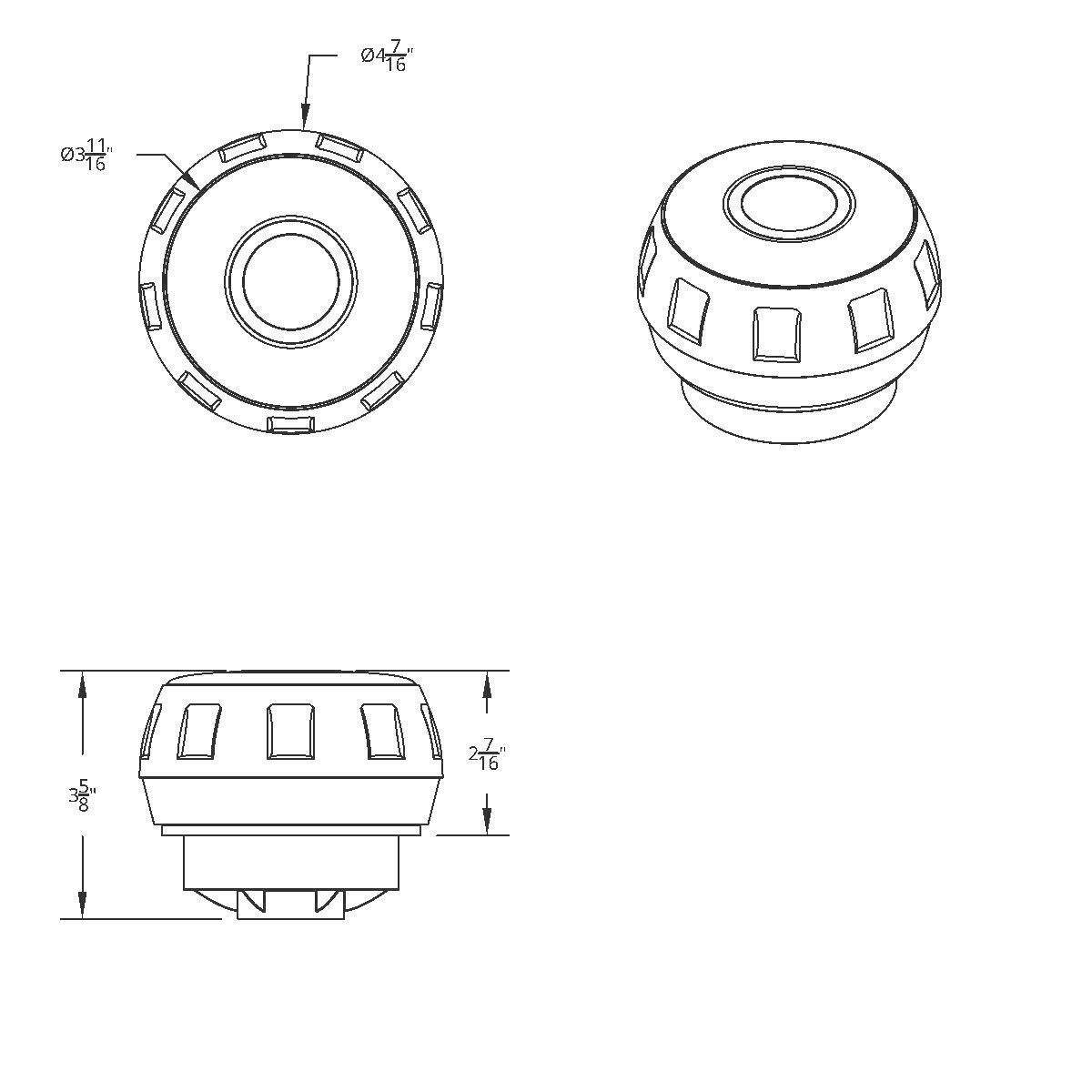 Chrome Steering Wheel Hub & Horn Button Kit For Peterbilt (1998-2005), & Kenworth (2001-2002) - Thumbnail 9