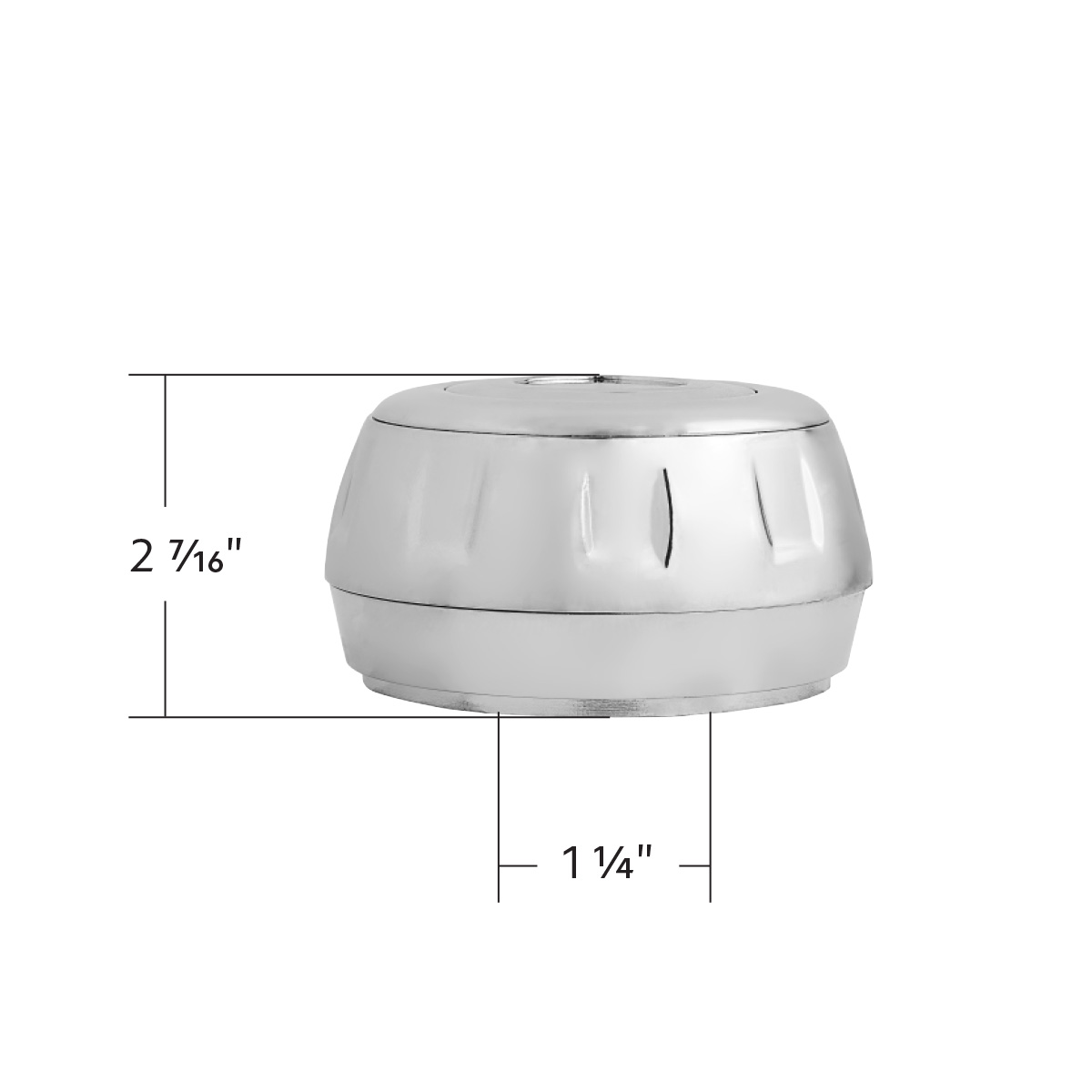 Chrome Steering Wheel Hub & Horn Button Kit For 2000 or Older Navistar International - Thumbnail 5