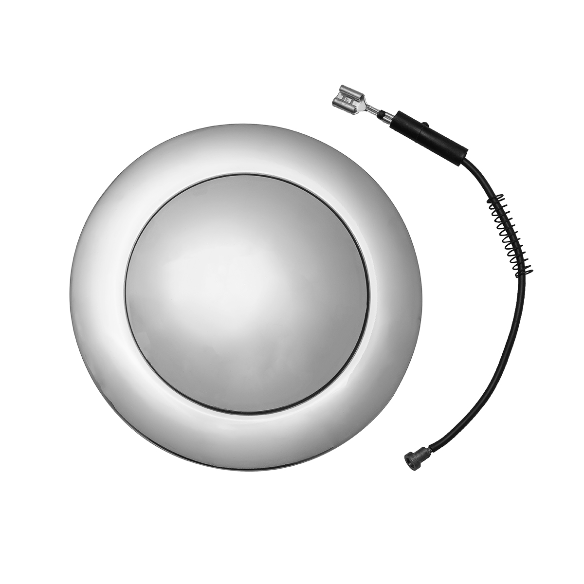 Chrome Billet Style Aluminum Horn Button - Thumbnail 5