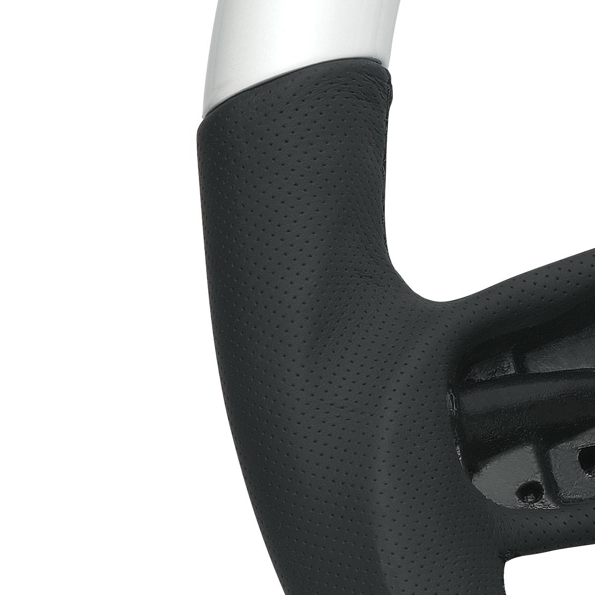 18" YourGrip Leather & Wood Candy Color Steering Wheel For 2012-2021 PB 579&2013-2021 KW T680-Pearl White - Thumbnail 4