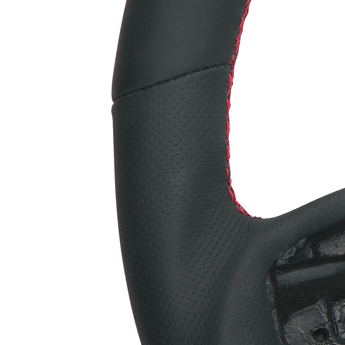 18" YourGrip GT PRO Leather Steering Wheel For 2012-2021 Peterbilt 579 & 2013-2021 Kenworth T680-Black - Thumbnail 5