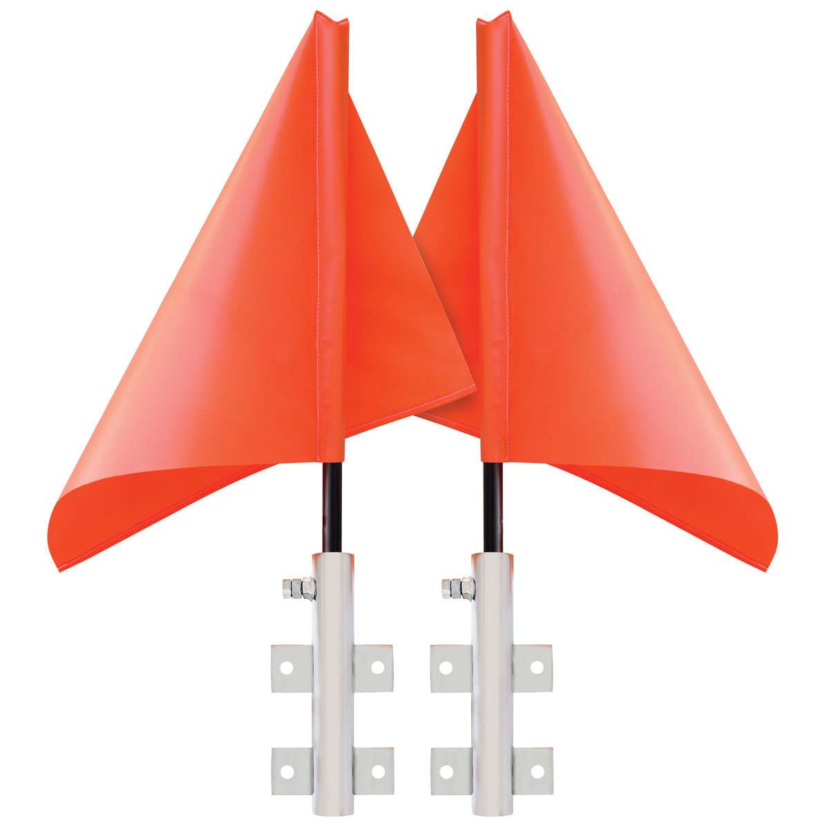 Warning Flag Holder - Chrome (Pair) - Thumbnail 3