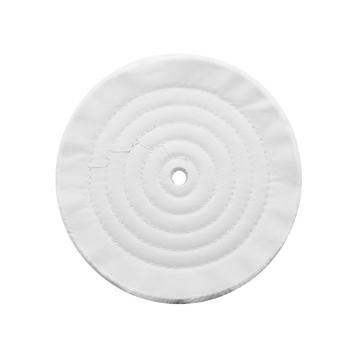 8" White Soft Muslin Buff - 1/2" Arbor - Thumbnail 2