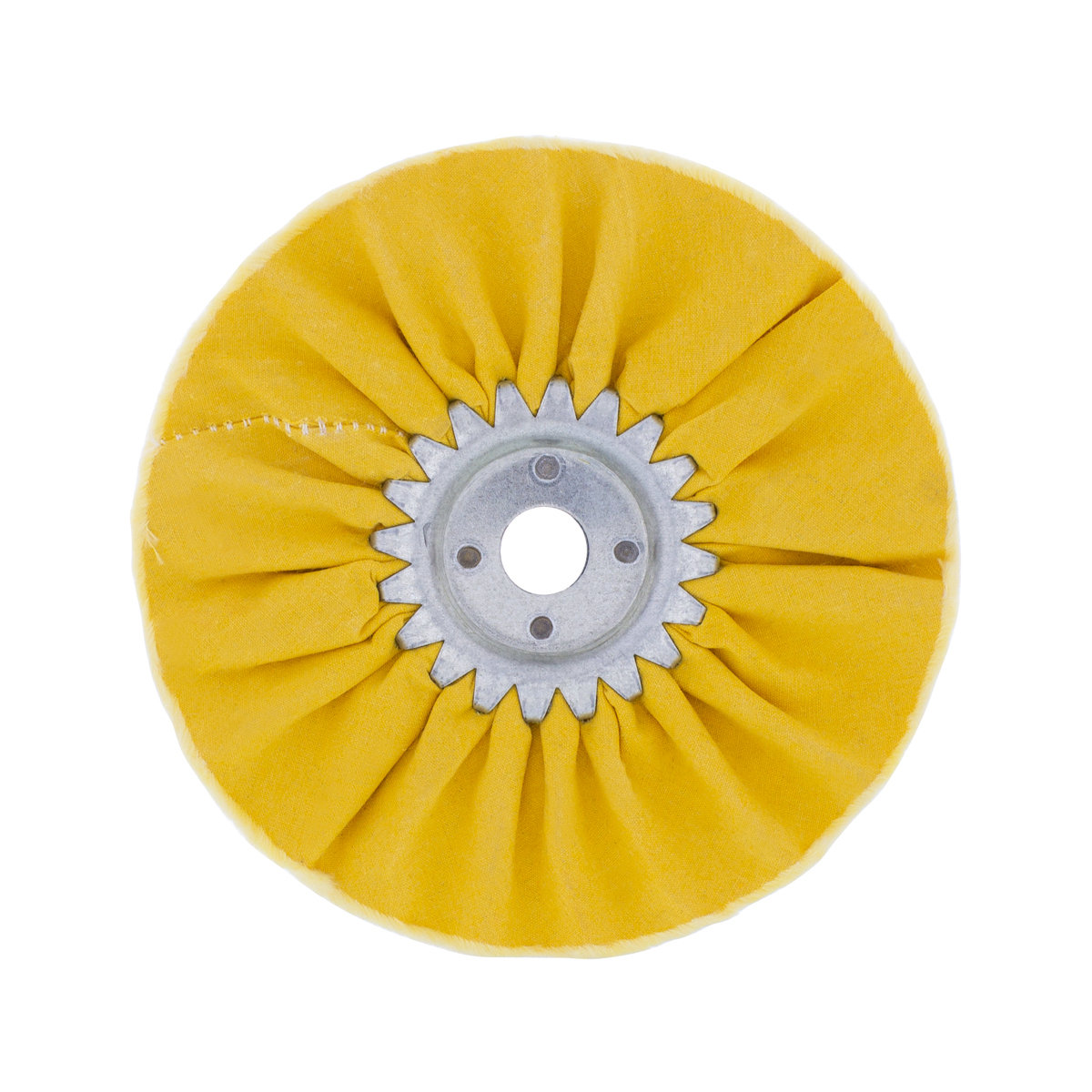 6" Yellow Treated Airway Buff - 5/8" & 1/2" Arbor - Thumbnail 3